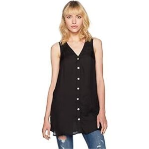 Show Me Your Mumu Semi-Sheer Lagenlook Button Down Tunic
